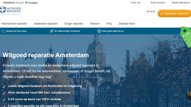 Witgoed Reparatie Amsterdam